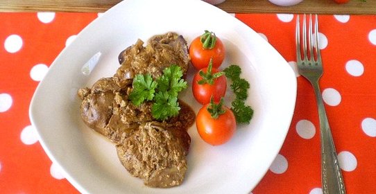Куриная печень в сметане в мультиварке
