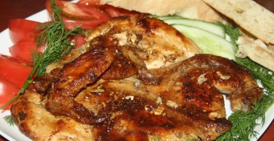 Цыпленок Табака без табака, тапака и вообще без пресса