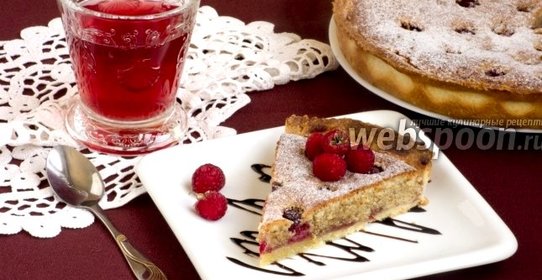 Малиновый пирог с франжипаном