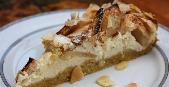 Творожная шарлотка с яблоками