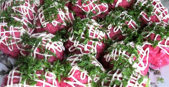 Селедка под шубой шариками