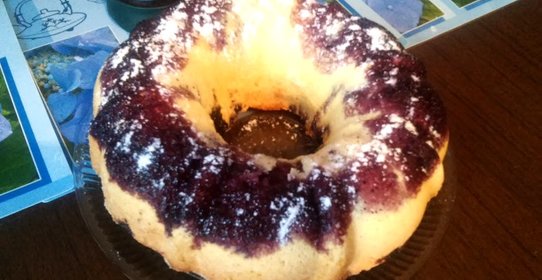 Черничный пирог без масла