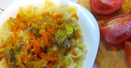 Куриная печень с сыром в мультиварке