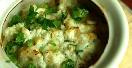 Цветная капуста в горшочке