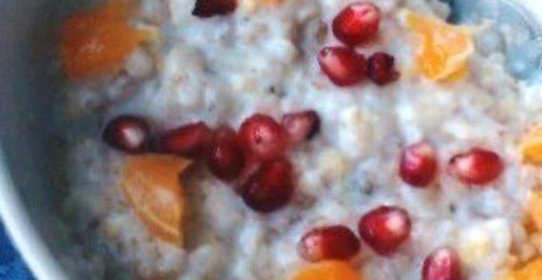 Овсяная каша с мандарином