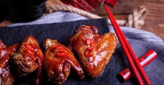 Острые куриные крылышки в вустерском соусе