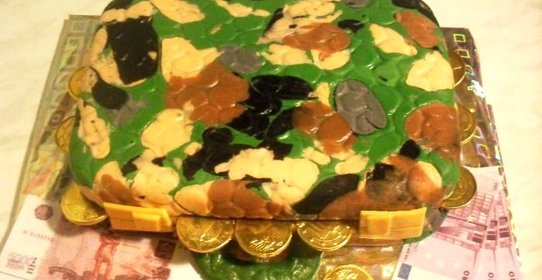 Торт Кейс с деньгами