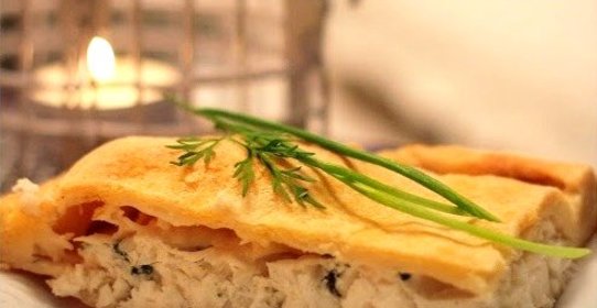 Пирог с палтусом