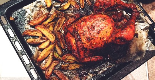 Курица в соусе барбекю