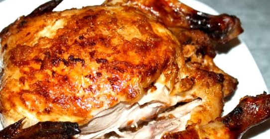 Курица в духовке целиком