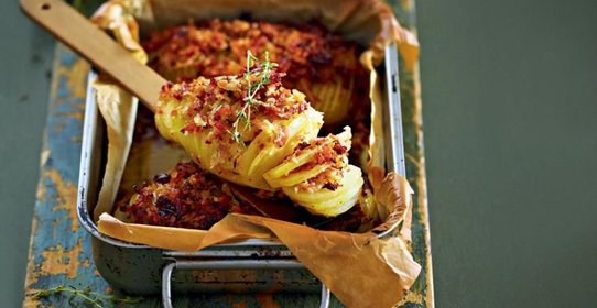 Картофель с беконом