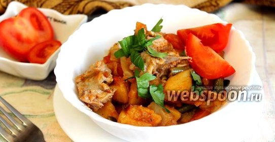 Рагу овощное со стручковой фасолью