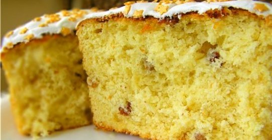 Кулич на топленом молоке