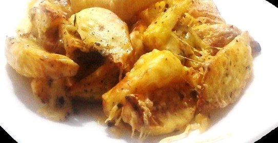 Печеный картофель с сыром