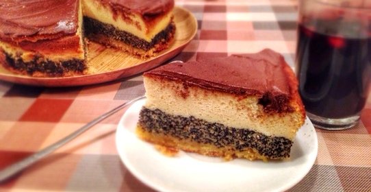 Маково-творожный пирог