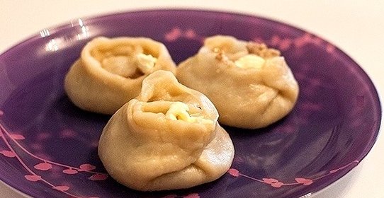 Манты с куриным фаршем