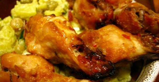 Запеченные куриные крылышки Пикантные