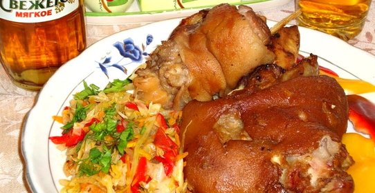 Рулька в пиве запеченная