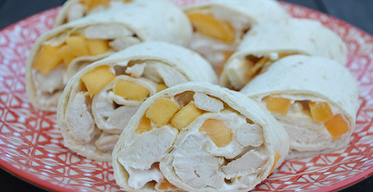 Курица с манго с лаваше