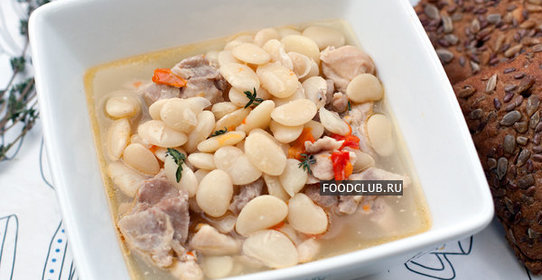 Курица с фасолью в мультиварке