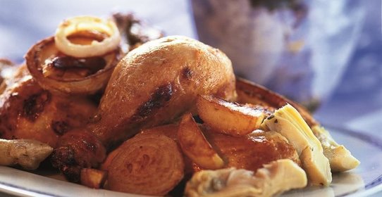 Цыпленок соте папаши Латюиля