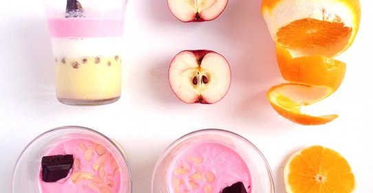 Полосатая панна-котта