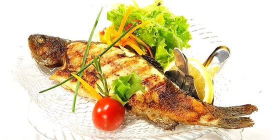 Форель жареная