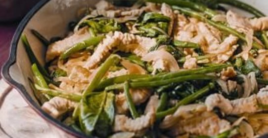 Рагу из индейки с зеленой фасолью