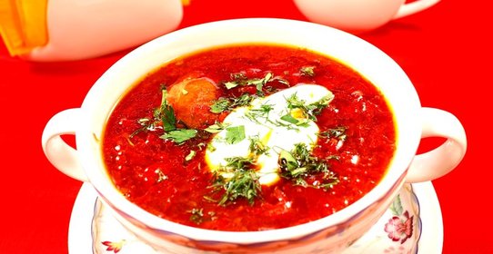 Самый красный борщ