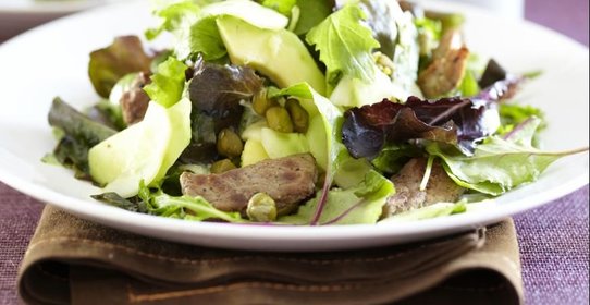 Теплый салат из вешенок