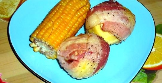 Картофель в беконе