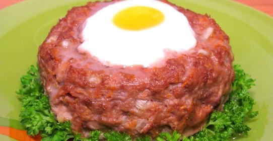 «Гнездышки» из фарша
