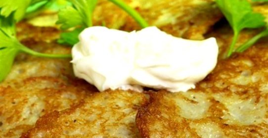 Драники с луком