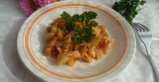 Рагу из кабачков и баклажанов в мультиварке