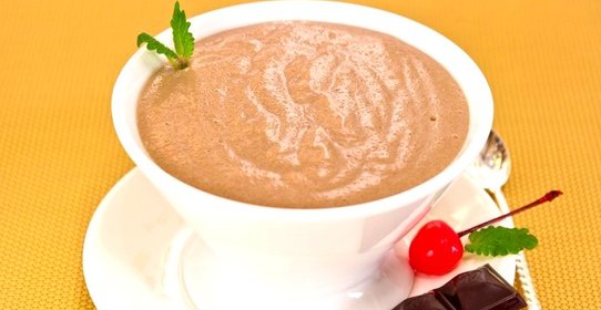 Шоколадный мусс на манной крупе