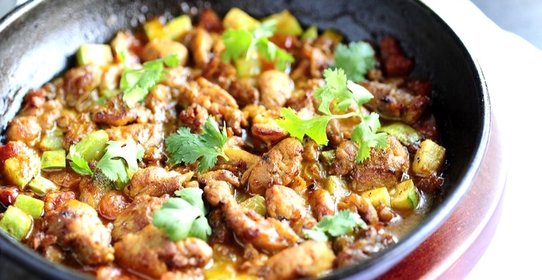 Курица с овощами