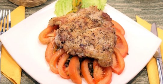 Окорочка с овощами