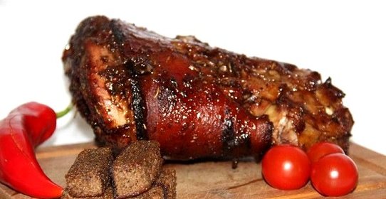 Запеченная рулька в рукаве