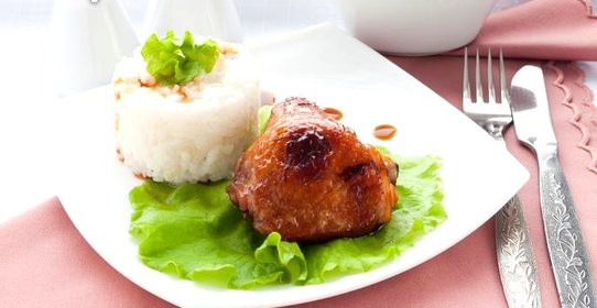 Куриные окорочка запечённые с соевым соусом