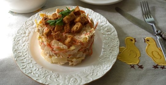 Салат Озорной цыпленок