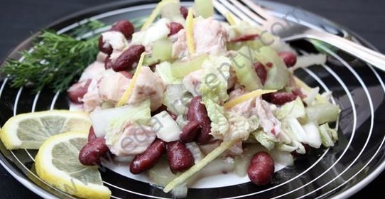 Салат из красной фасоли