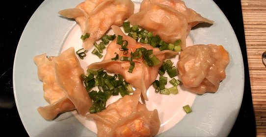 Постные манты с тыквой