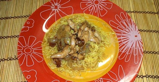Куриное филе по-китайски с рисом