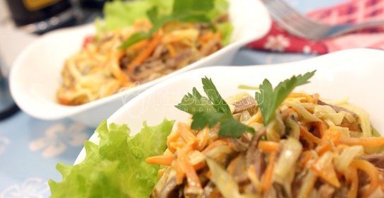 Салат из языка говяжьего