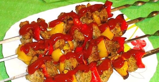 Шашлык в тонком нутовом кляре