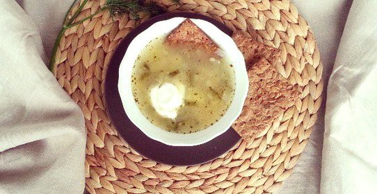 Рассольник вегетарианский с перловкой