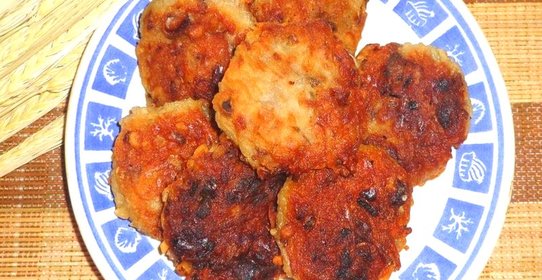 Картофельные котлеты с грецким орехом