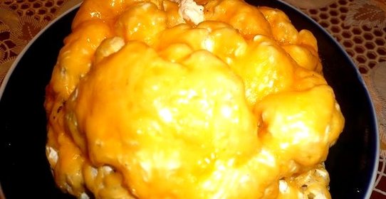 Цветная капуста, запеченная в духовке целиком