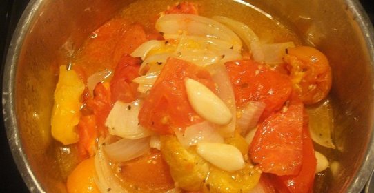 Рагу из помидоров